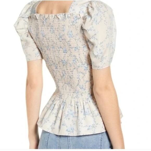 Rachel Parcel Floral Summer Top S - Picture 2 of 5